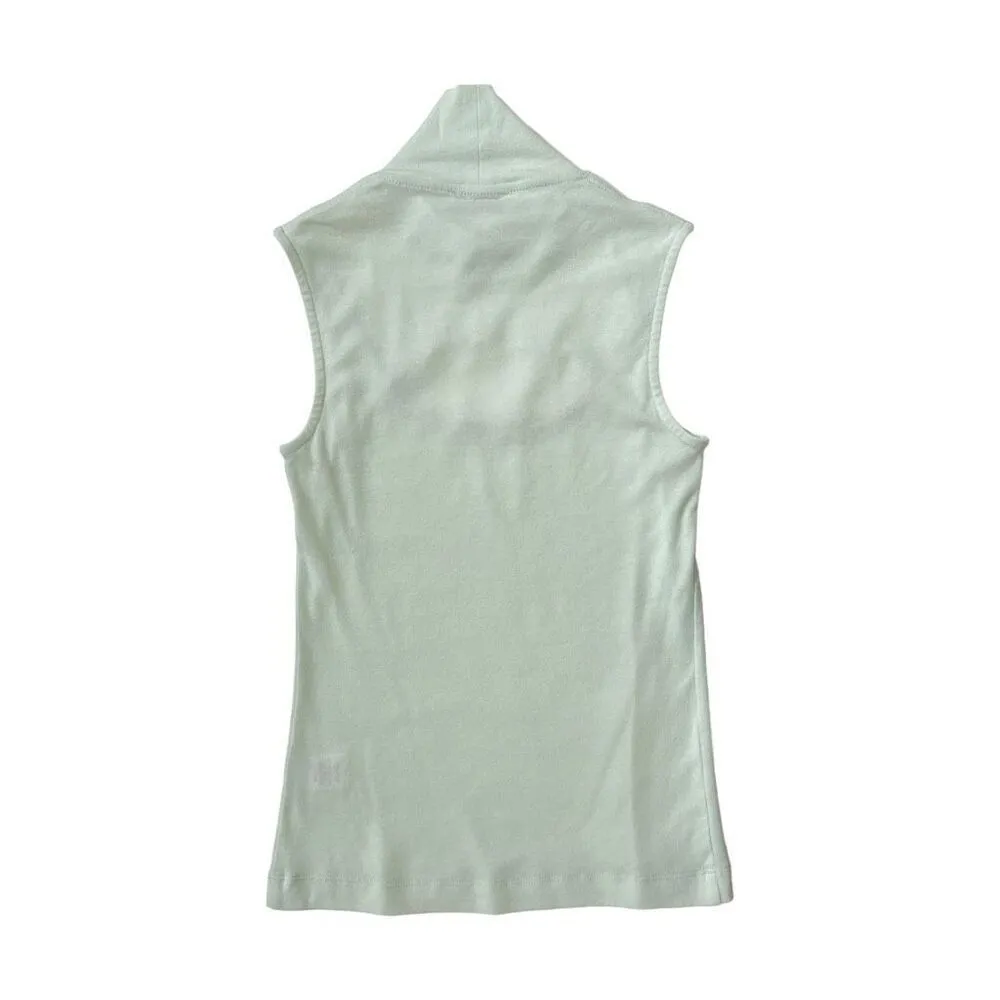 Rosetta Getty‎ Sleeveless Cutout Turtleneck in Mint Green Size XS - Image 8