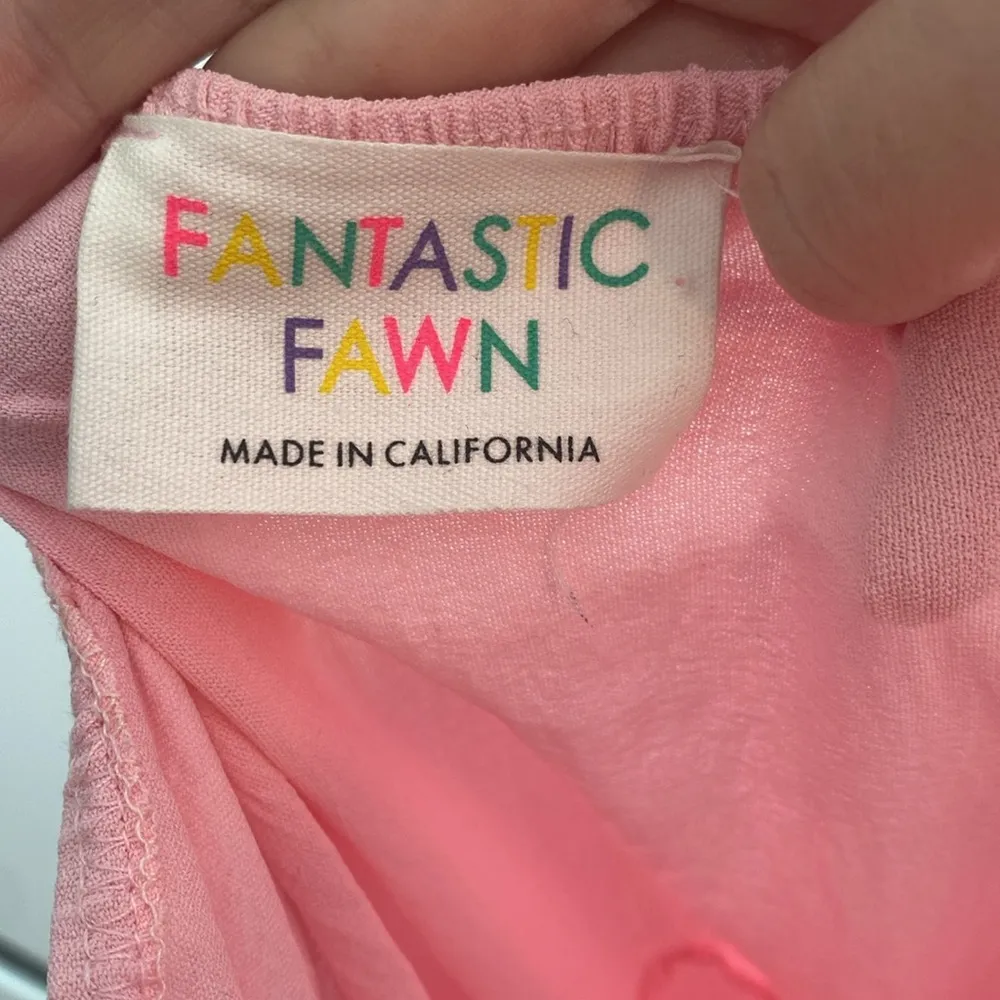 Fantastic Fawn Pink Tiered Ruffle Barbie Birthday Dress Sz Small - Image 4