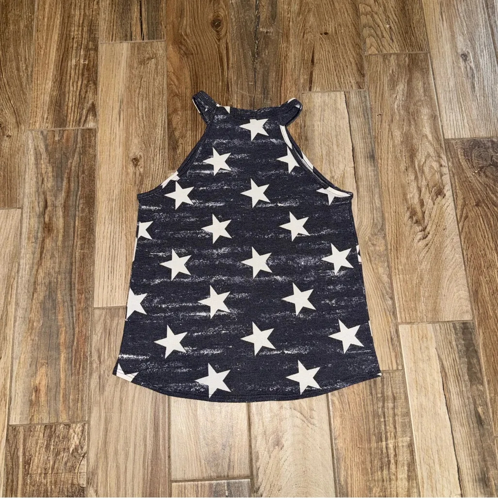 Twenty Second Star Print Halter Neck Knit Sweater Top - Image 3