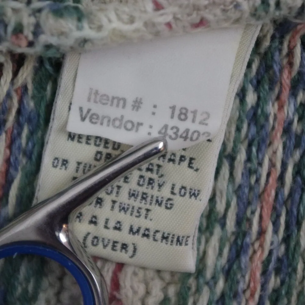 Drift Collective Logo Embroidered Button Up Sweater Vest Tan Size M - Image 4