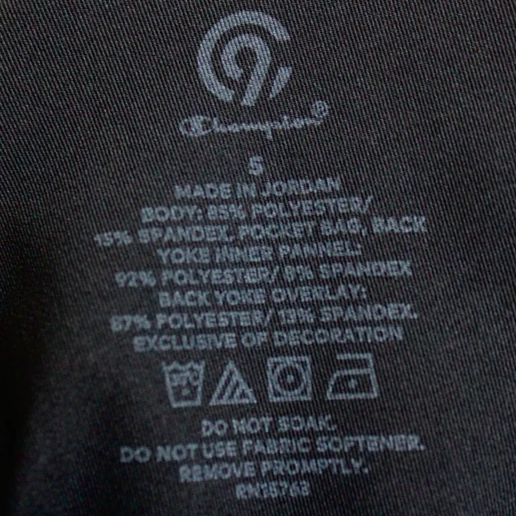 Champion Black Iridescent Colorblock Athletic Adjust Leggings with Pocket Small - Image 11