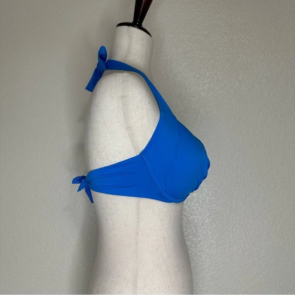NWOT Tommy Bahama Pearl Full Coverage Cup Blue Bikini Top - Image 5