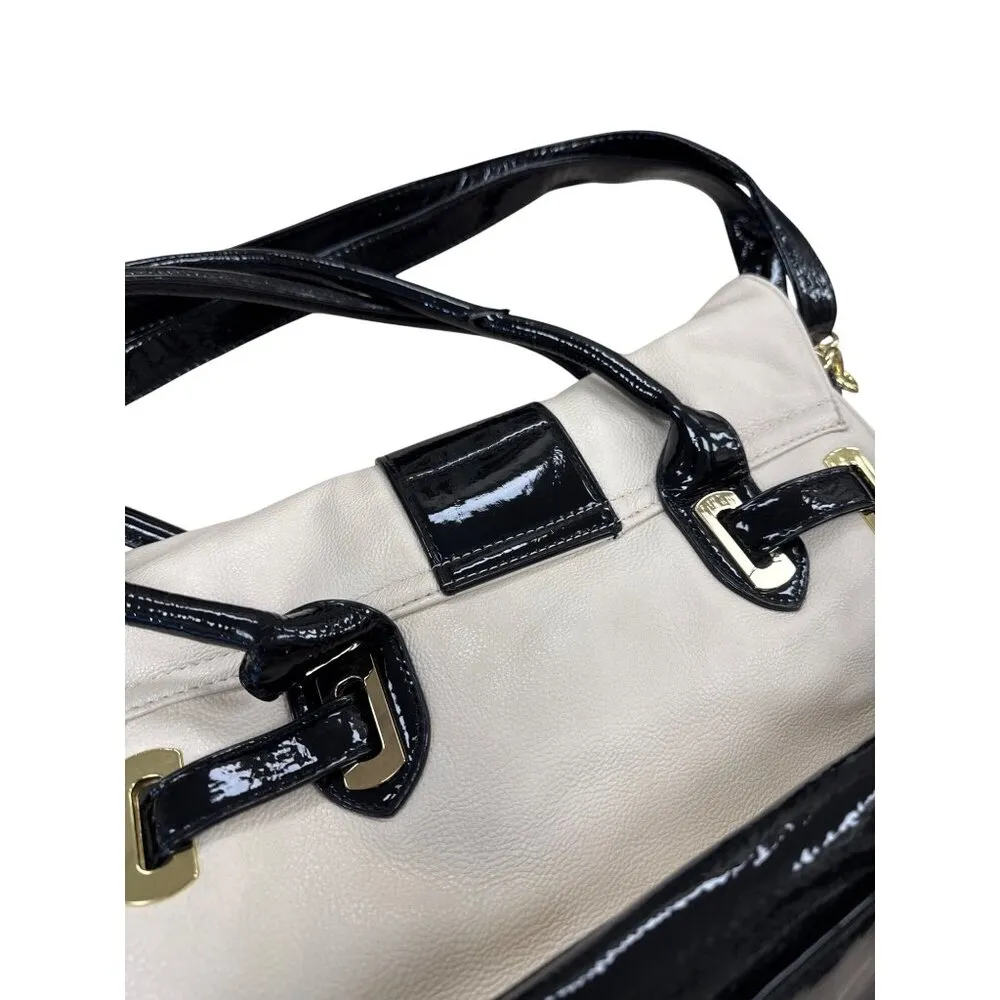 Betsey Johnson Womens Cream & Black Crossbody Purse 10x12 SKU 7055 - Image 11