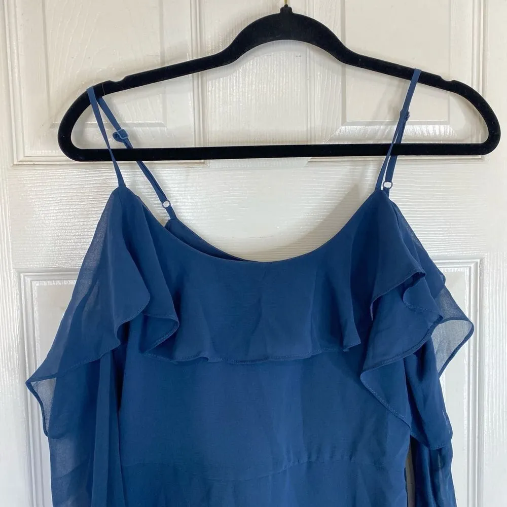 CUPCAKES AND CASHMERE Sundra Cold Shoulder Dress Navy Blue Size 0 - Image 5