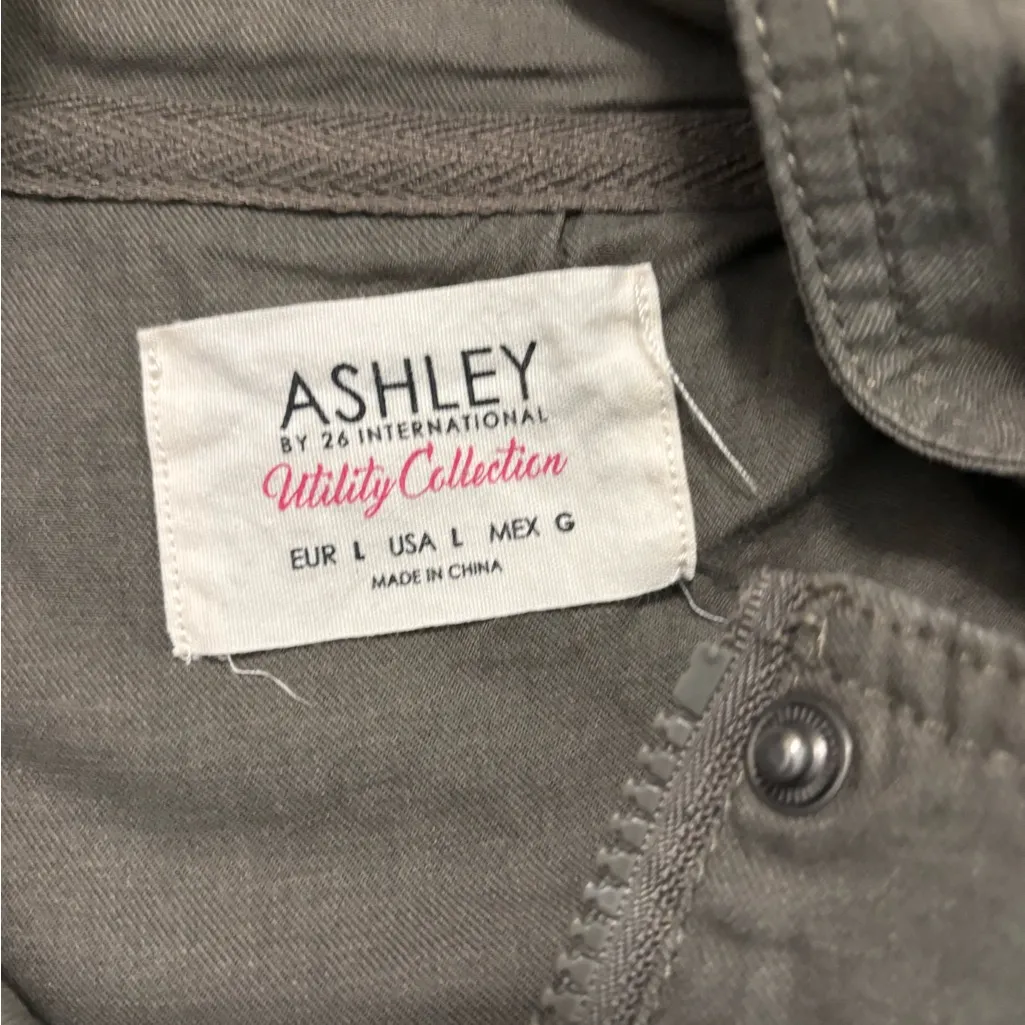 Ashley by 26 International  Khaki Utility Jacket Size L - Image 15