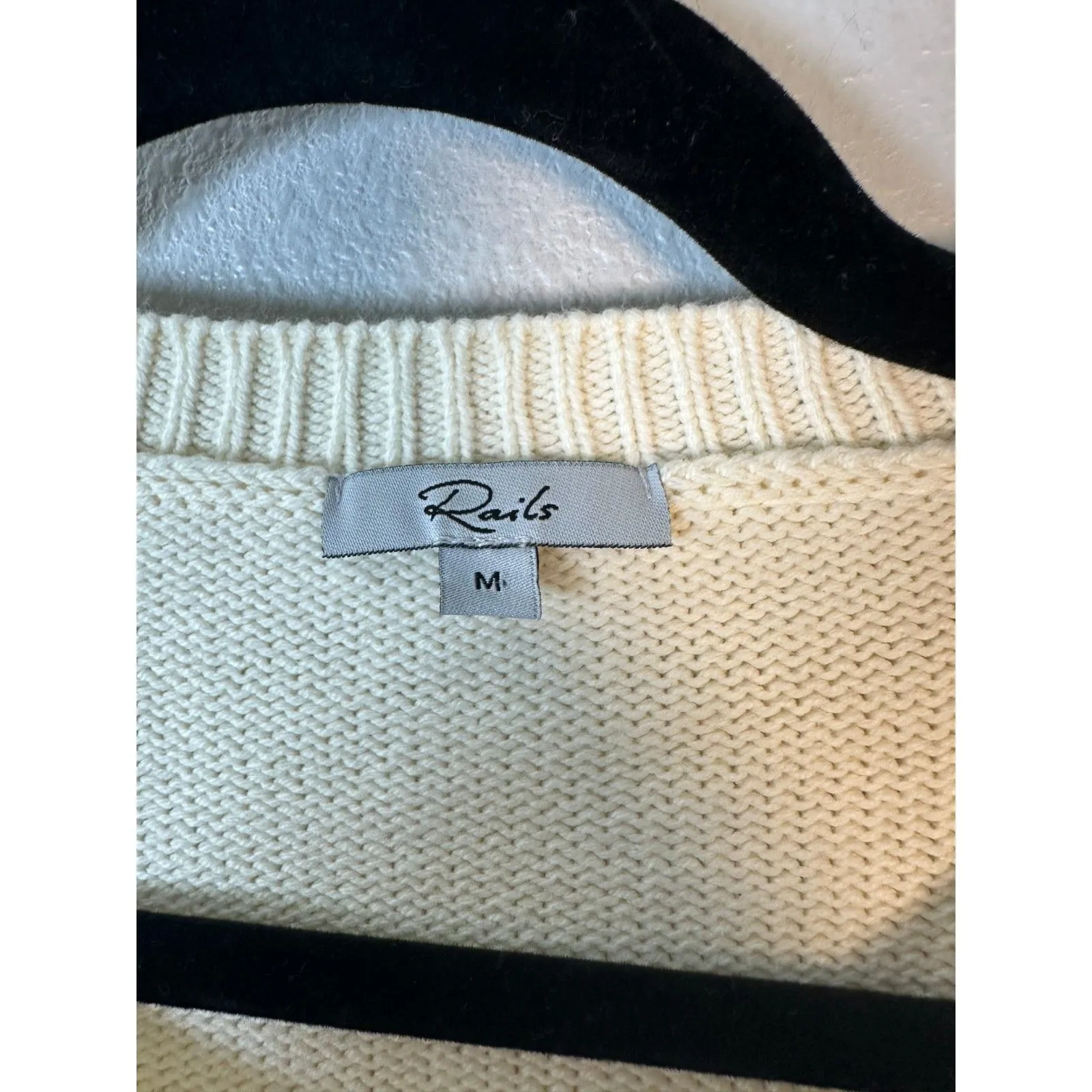 Rails Perci Neutral Animal Star Sweater Women's Size Medium - Image 3