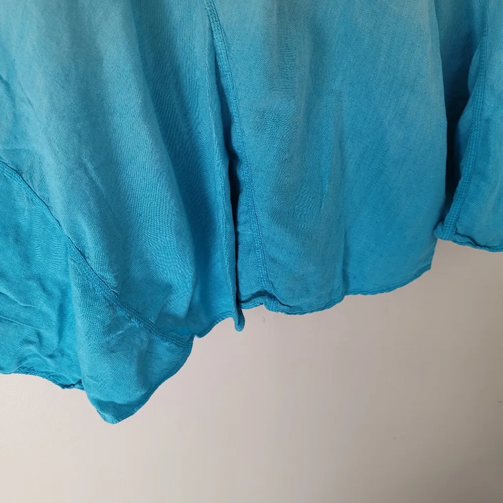 Lane Bryant Blue Ombre Handkerchief Hem Skirt - Image 3