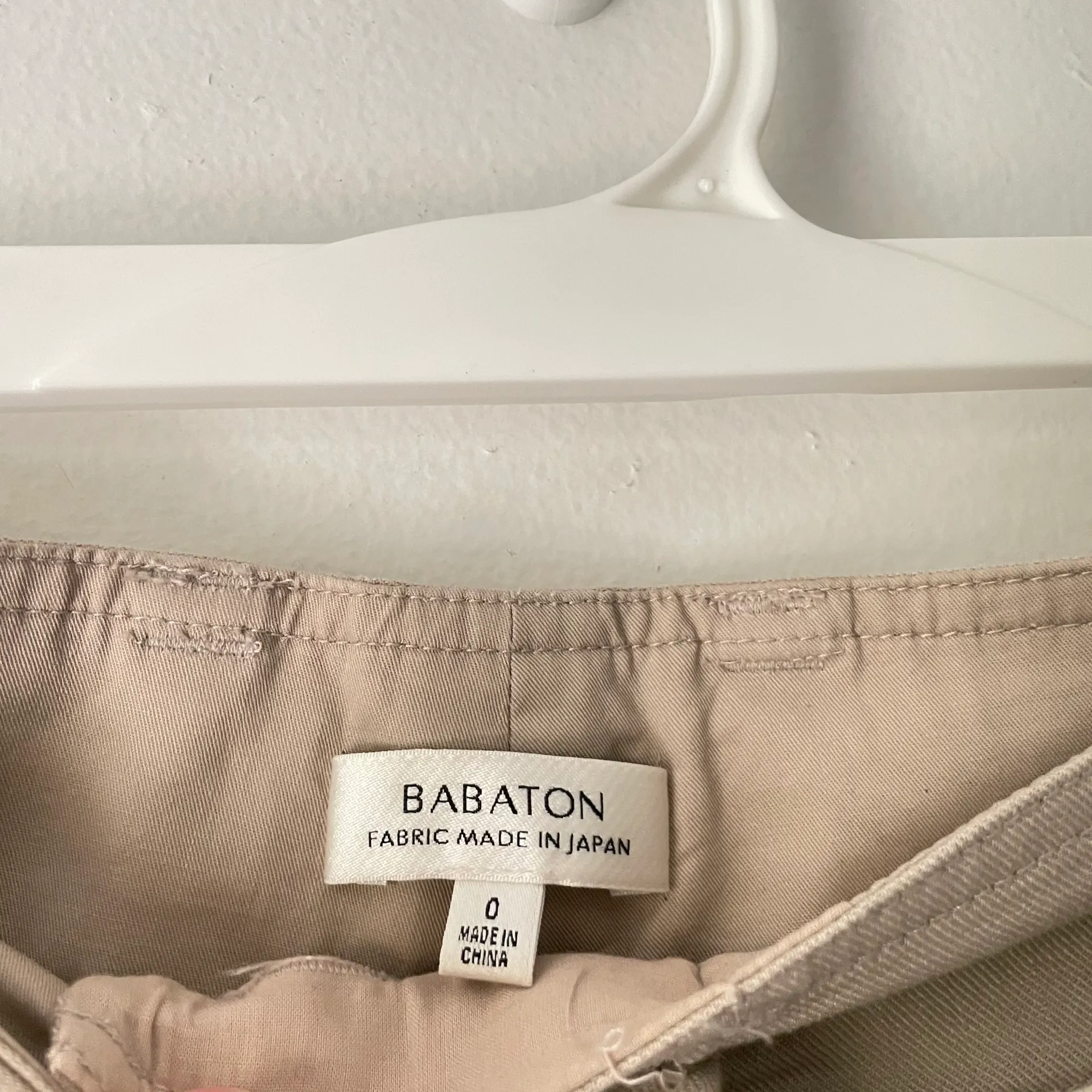 Babaton Beige Linen Blend Wide Leg Culotte Pants With Detachable Belt - Image 6