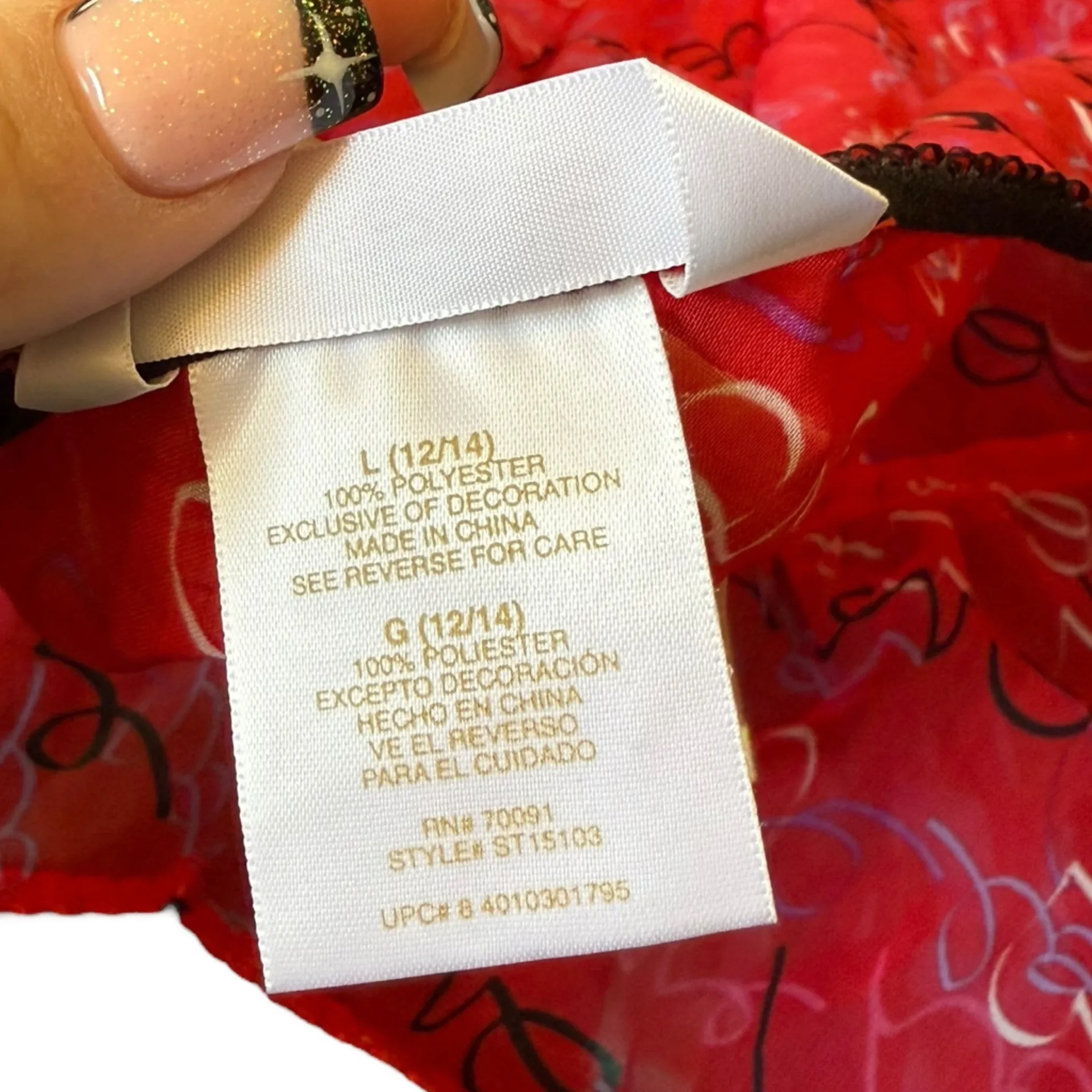 Deadstock Secret Treasures Y2K Fearless Red Love Lingerie Babydoll Slip Dress - Image 7