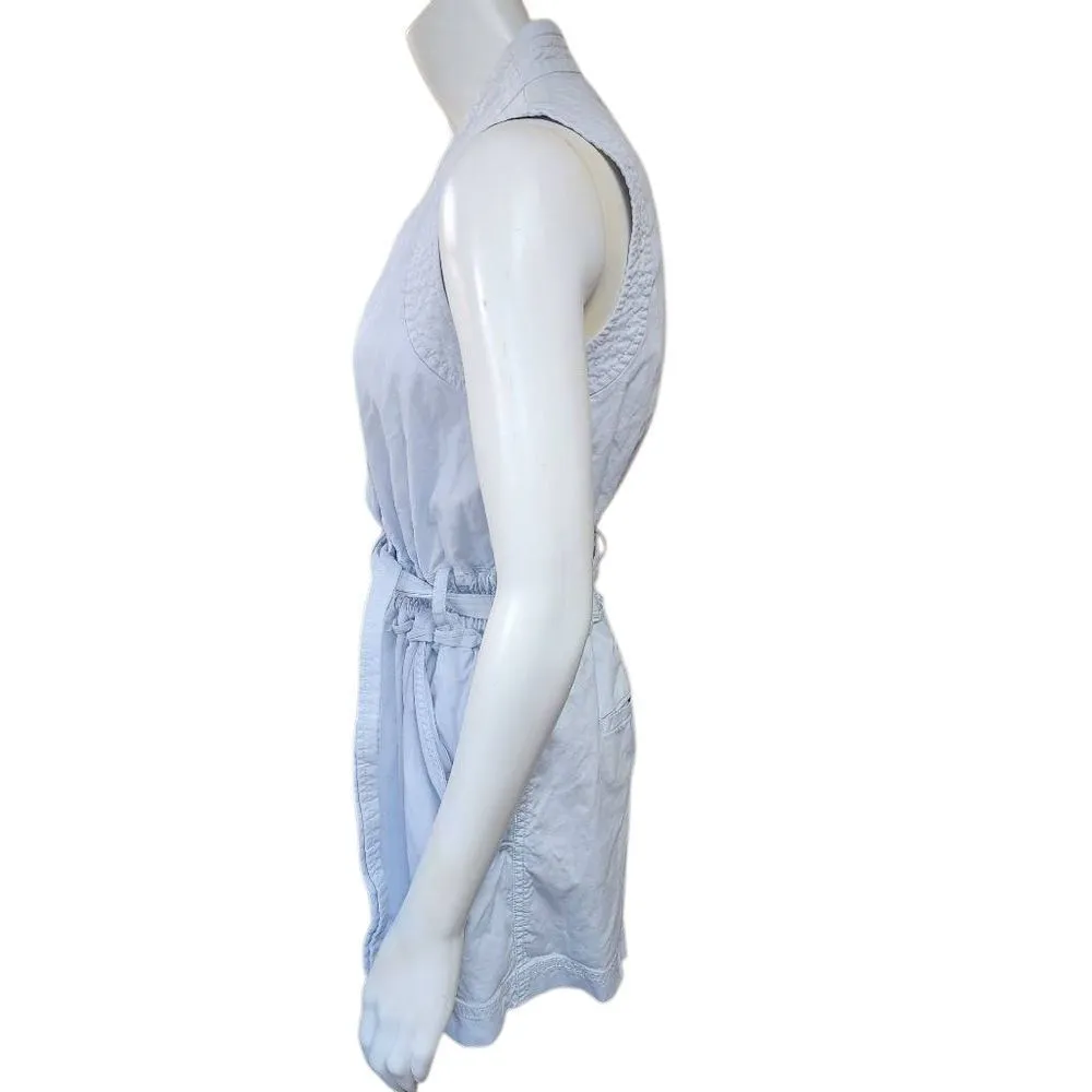 Derek Lam Light Blue Belted Romper (36) - Image 7