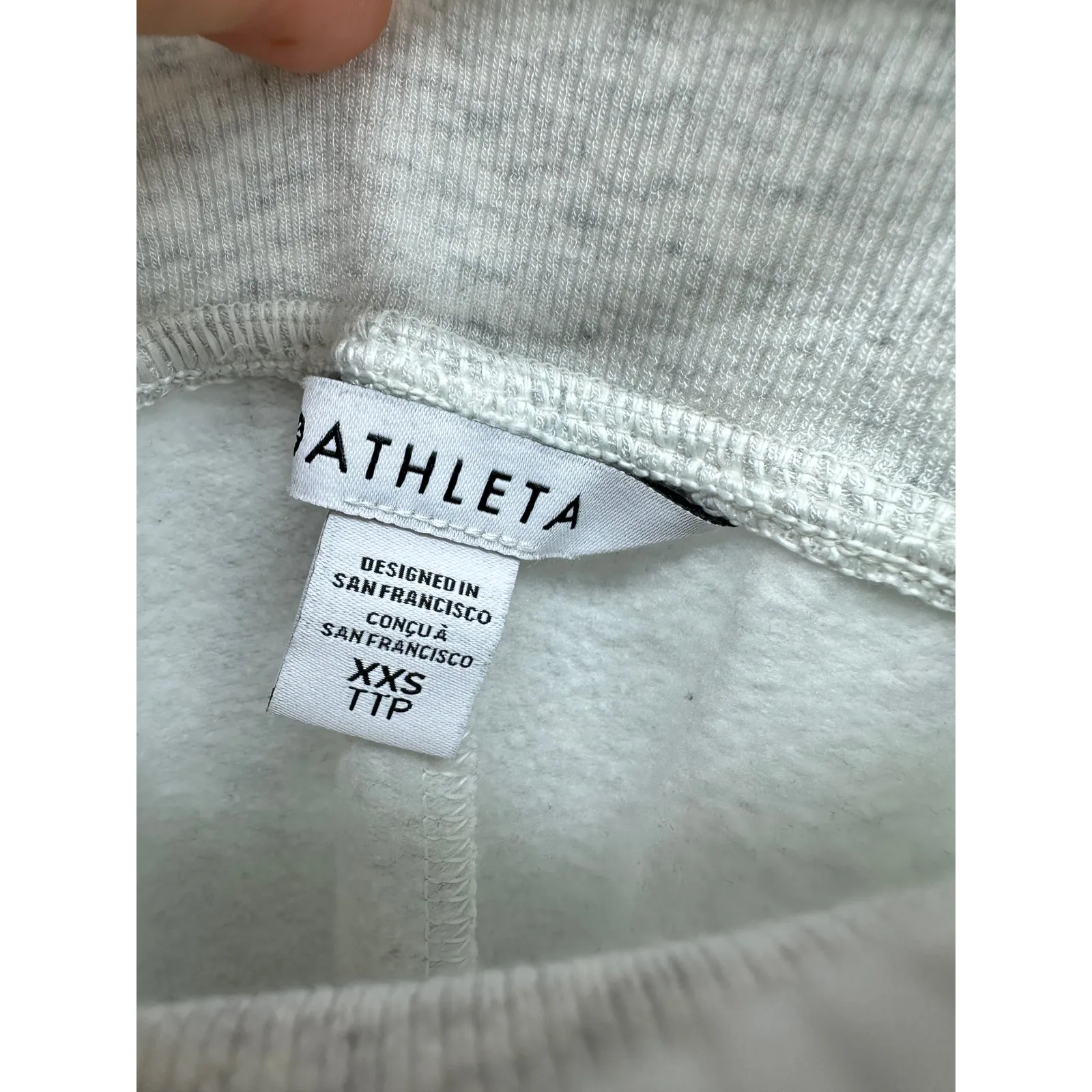 Athleta Womens Coaster Luxe High Rise Jogger Size XXS Gray Fleece Lounge Pants - Image 7