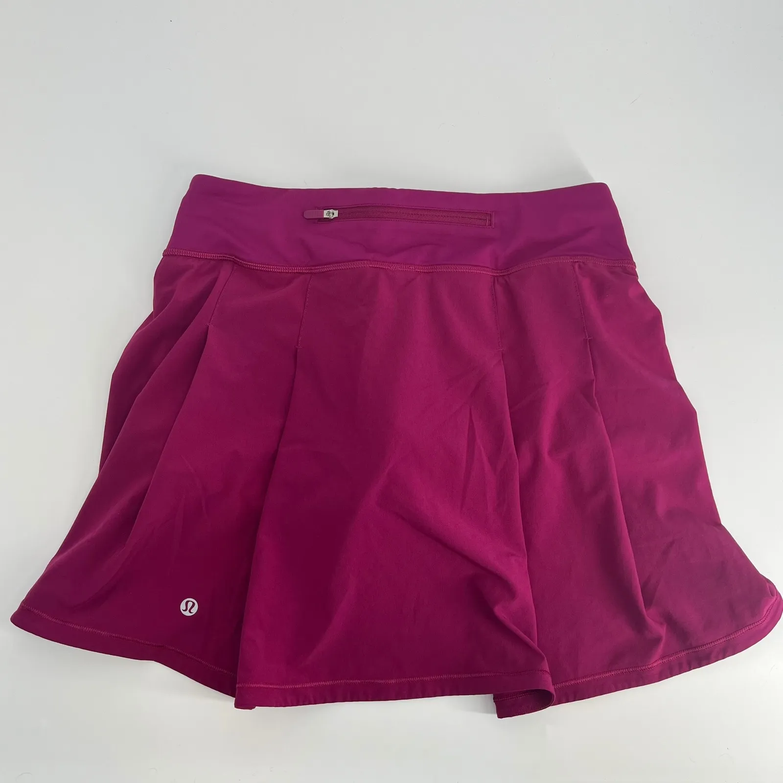 Lululemon Pace Rival Mid-Rise Skirt Skort Extra Long Magenta Purple Size 4 - Image 3