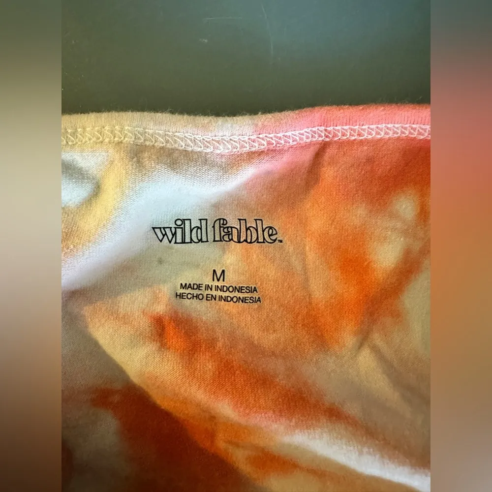 Wild fable tie dyed elastic corded bodysuit - Image 3