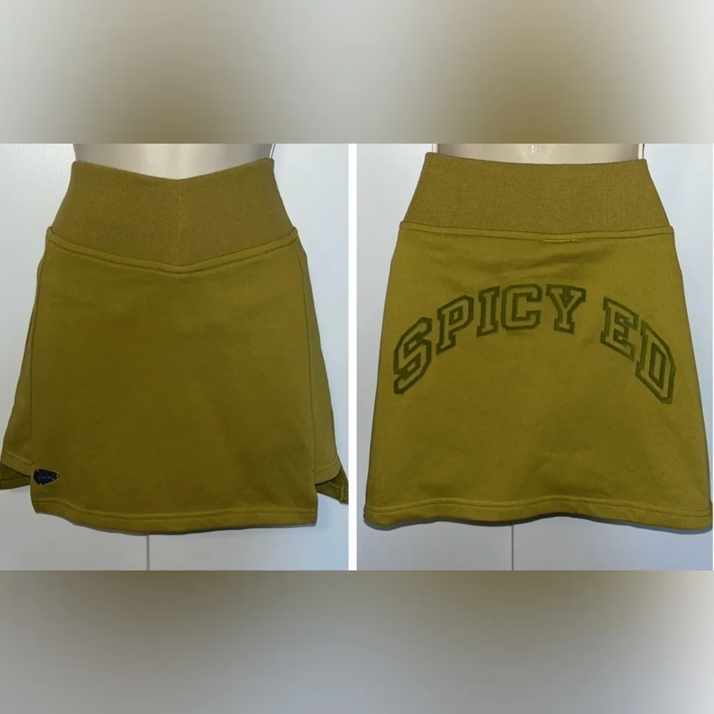 Aelfric Eden Spicy Ed Jersey Knit Mini Skirt Skort w Brief Green Women’s S NWT - Image 15
