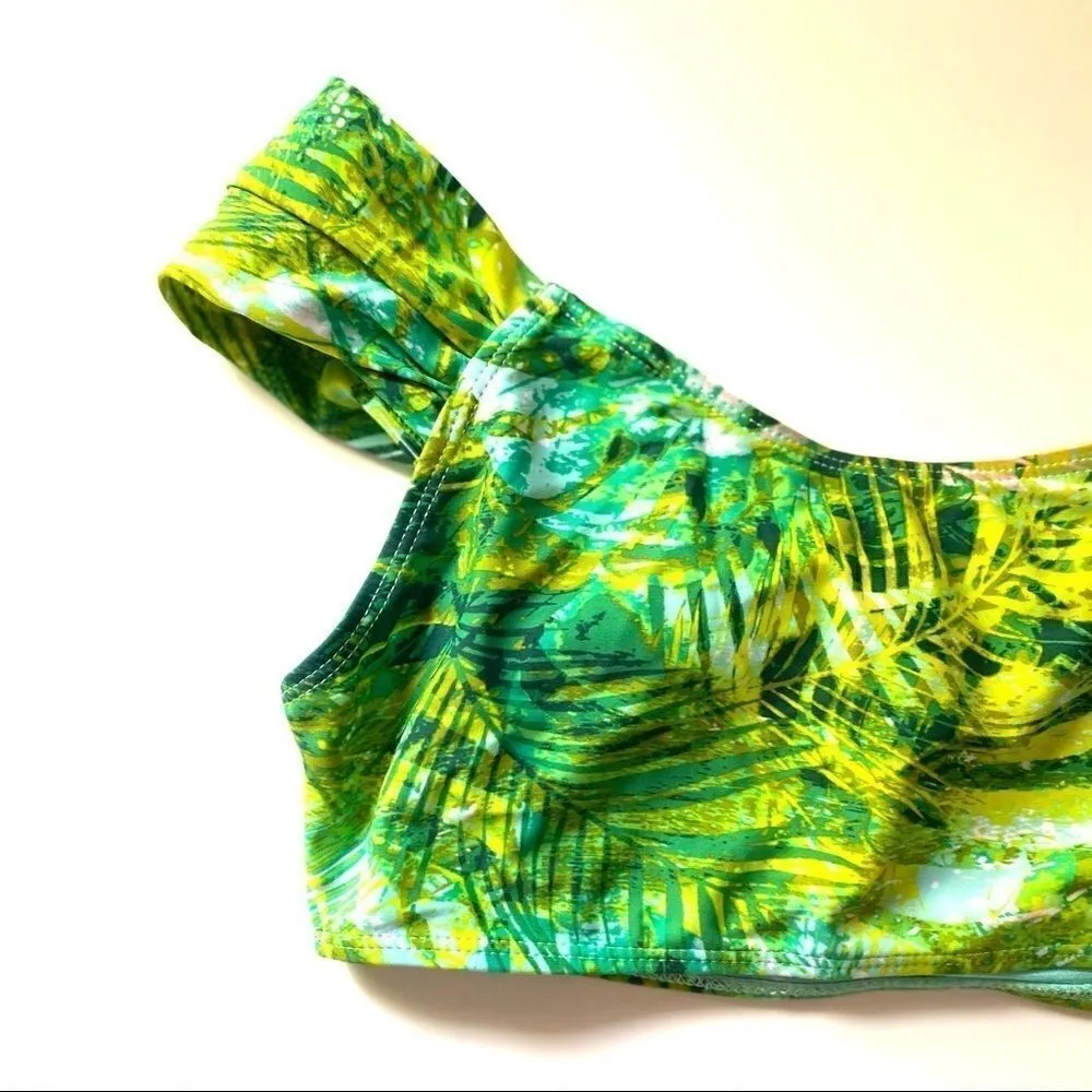 Coral swim suit top jungle large - Image 2