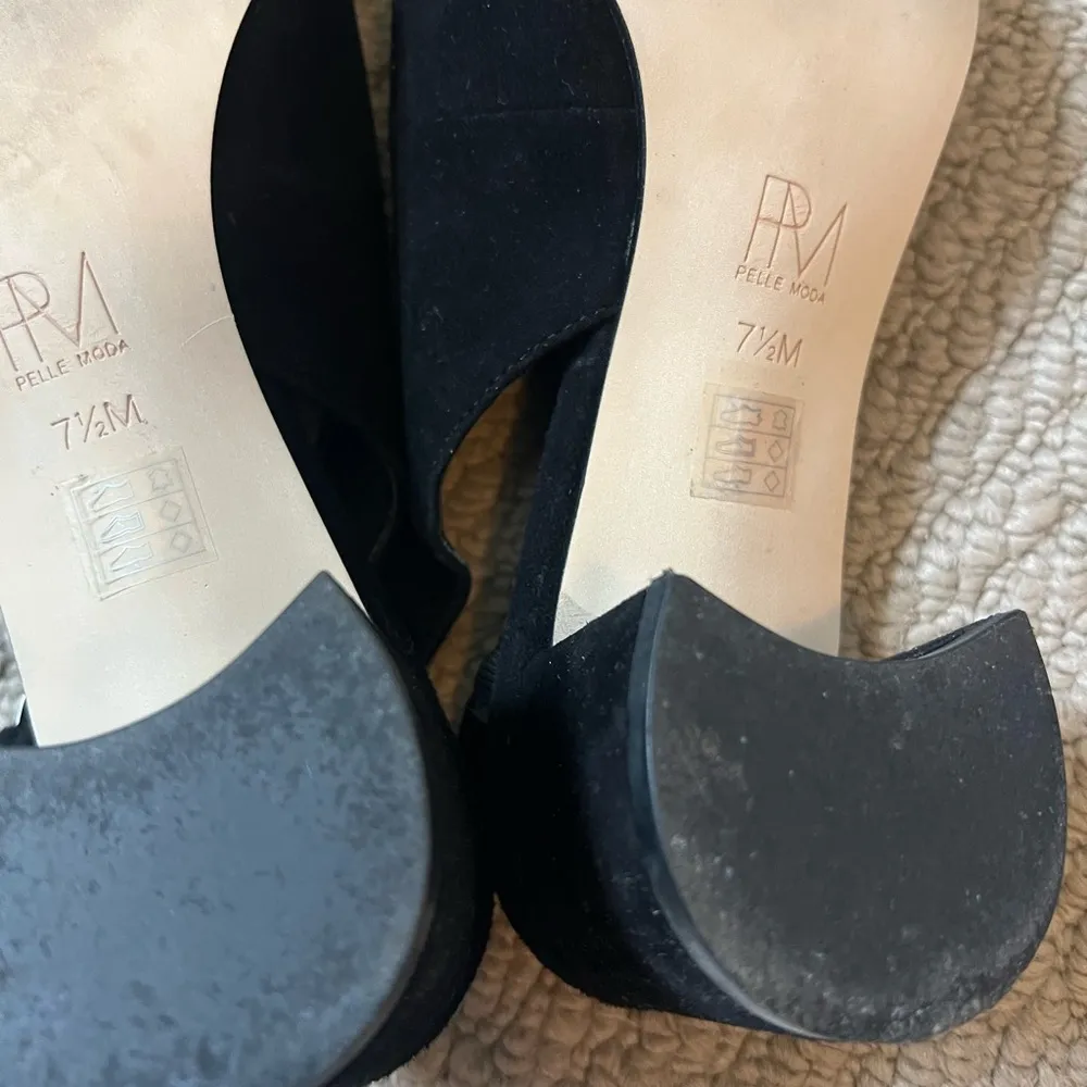 Pelle Moda Women's Black Slingback Shoes Size 7.5 - Image 4