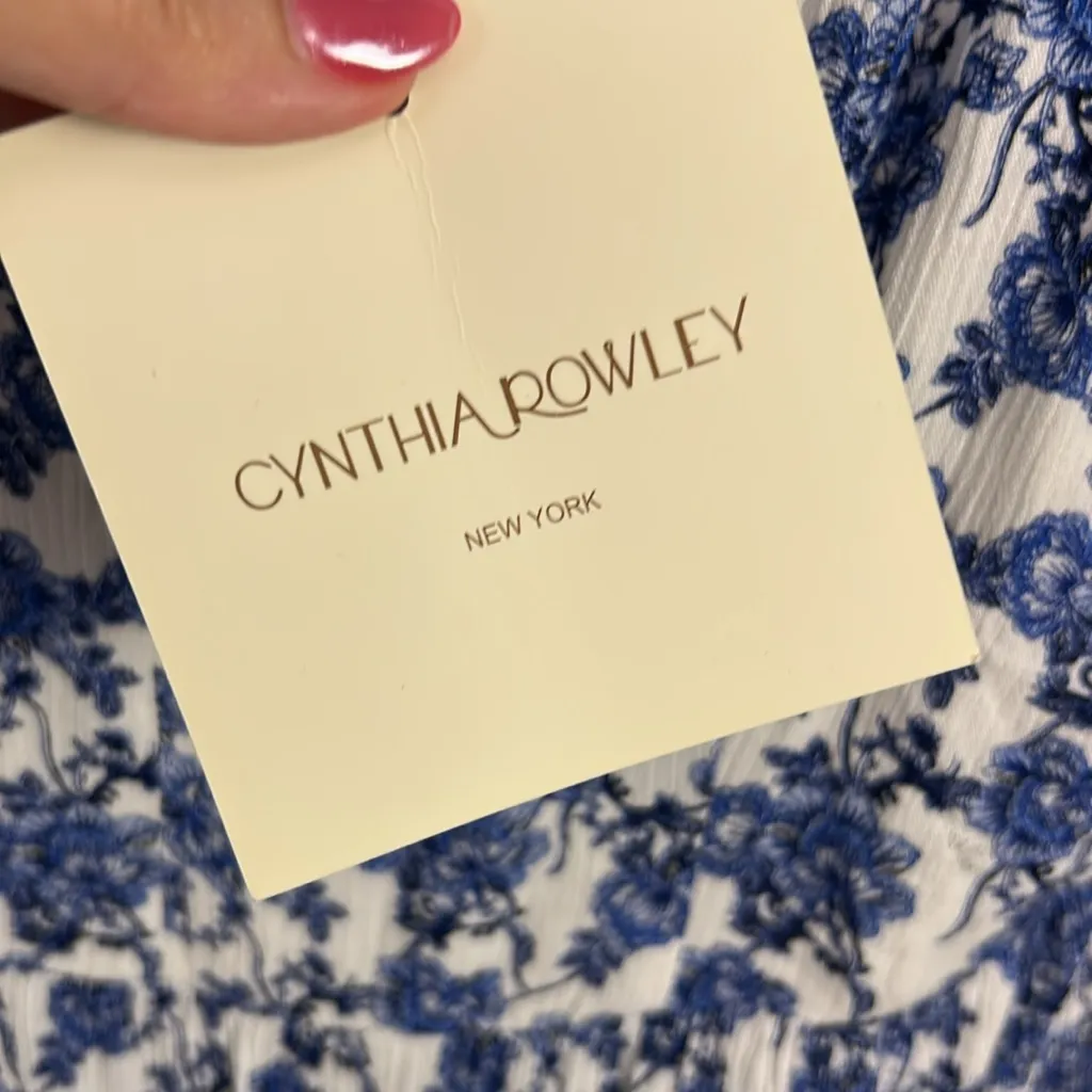 Cynthia Rowley New amalfi coast preppy printed maxi dress size 6 ladies - Image 6