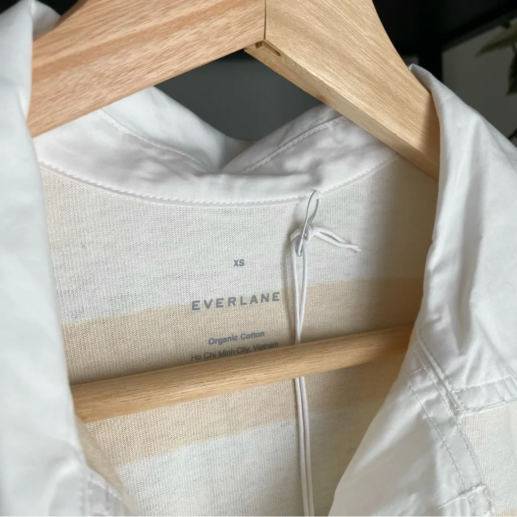 NWT Everlane Organic Cotton Striped Polo Mini Dress - Image 6