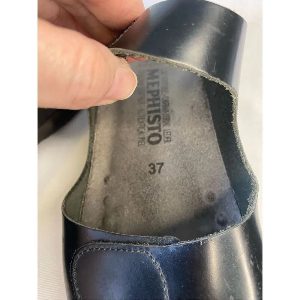 Mephisto Black Mule Sandals Size 37/7 Black - Image 5