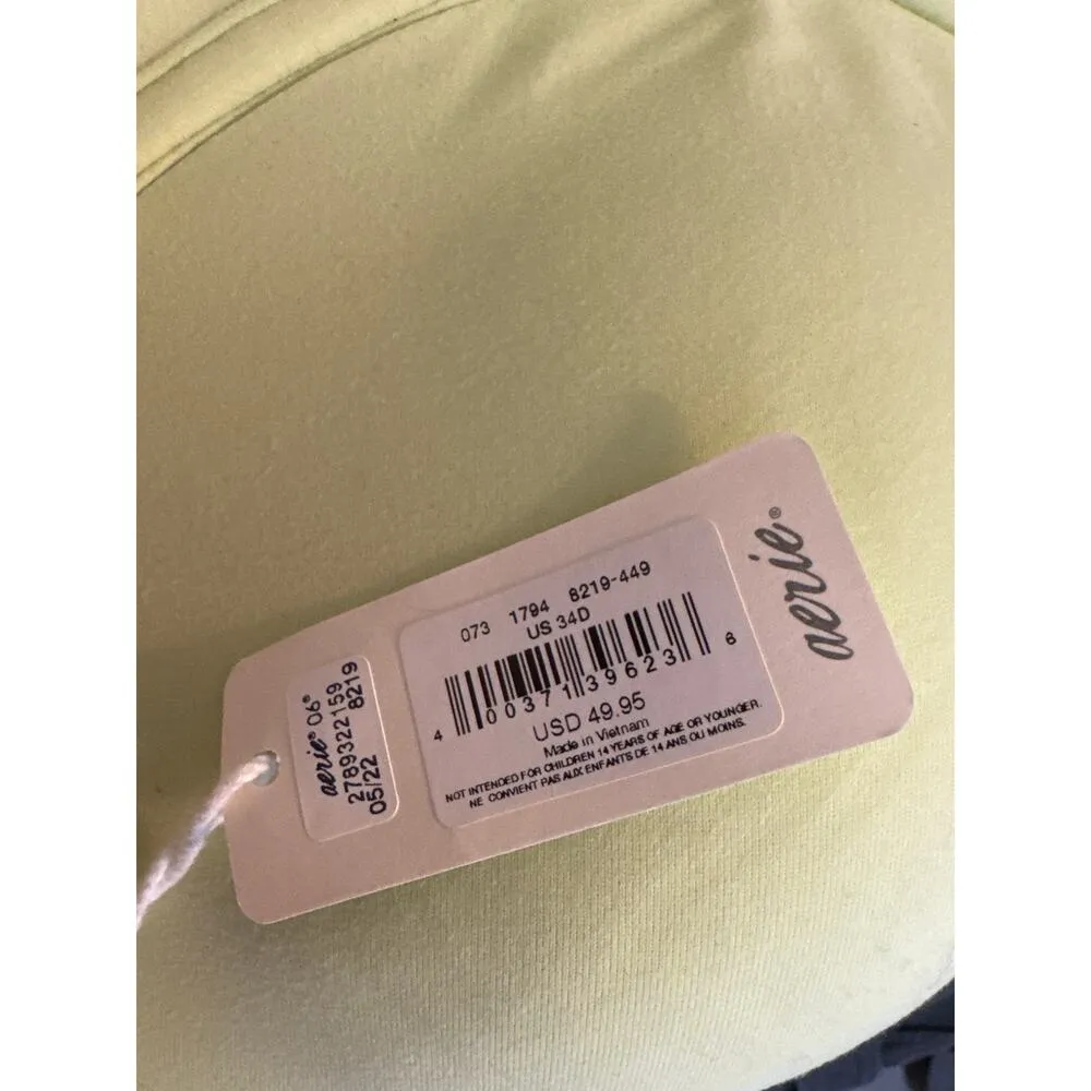 Brand New Aerie Smoothez Full Coverage Yellow Women's 34D Bra - Image 6