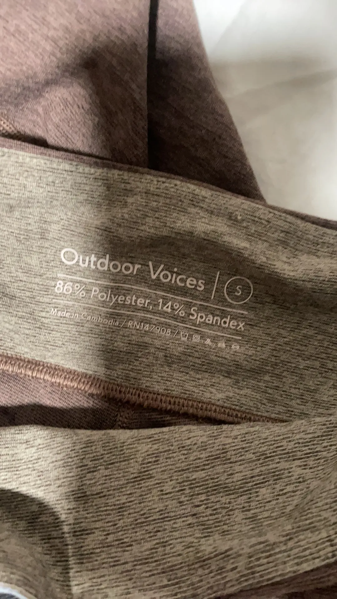 NWOT  brown and blue dipped 7/8 leggings! - Image 5