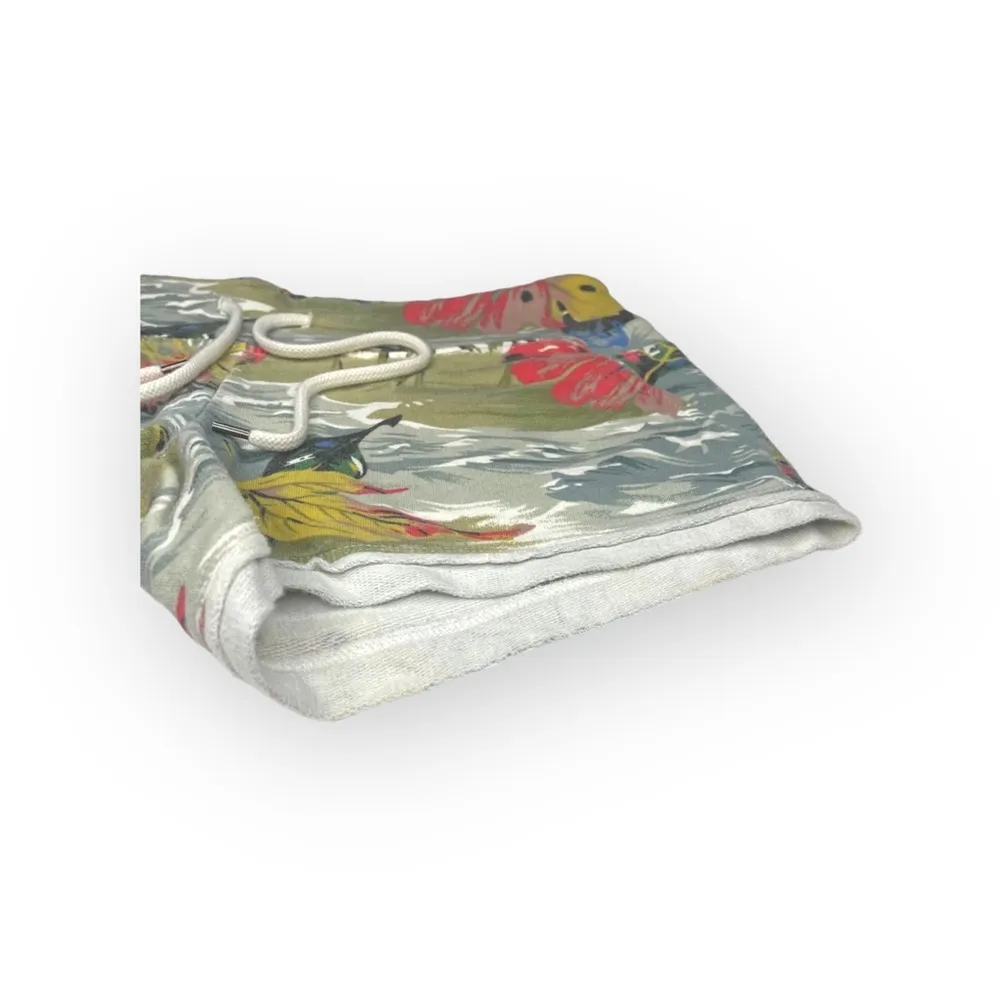 HTF: Lucky ☘︎︎ Hawaiian Surfer Sweatpants Shorts ☘︎︎ Palm Ocean Breeze ☘︎︎ Small - Image 4