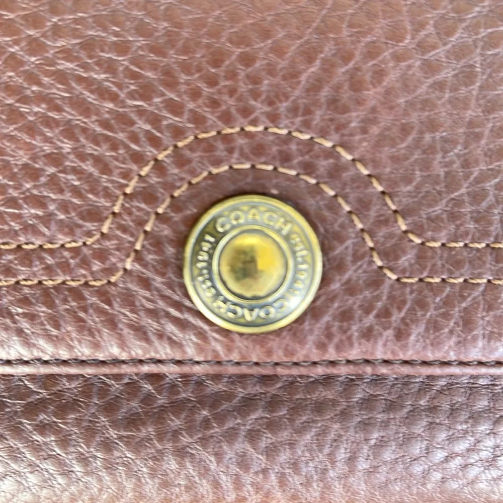 Coach leather Brown long Wallet, Established 1941 with a check holder - Image 13