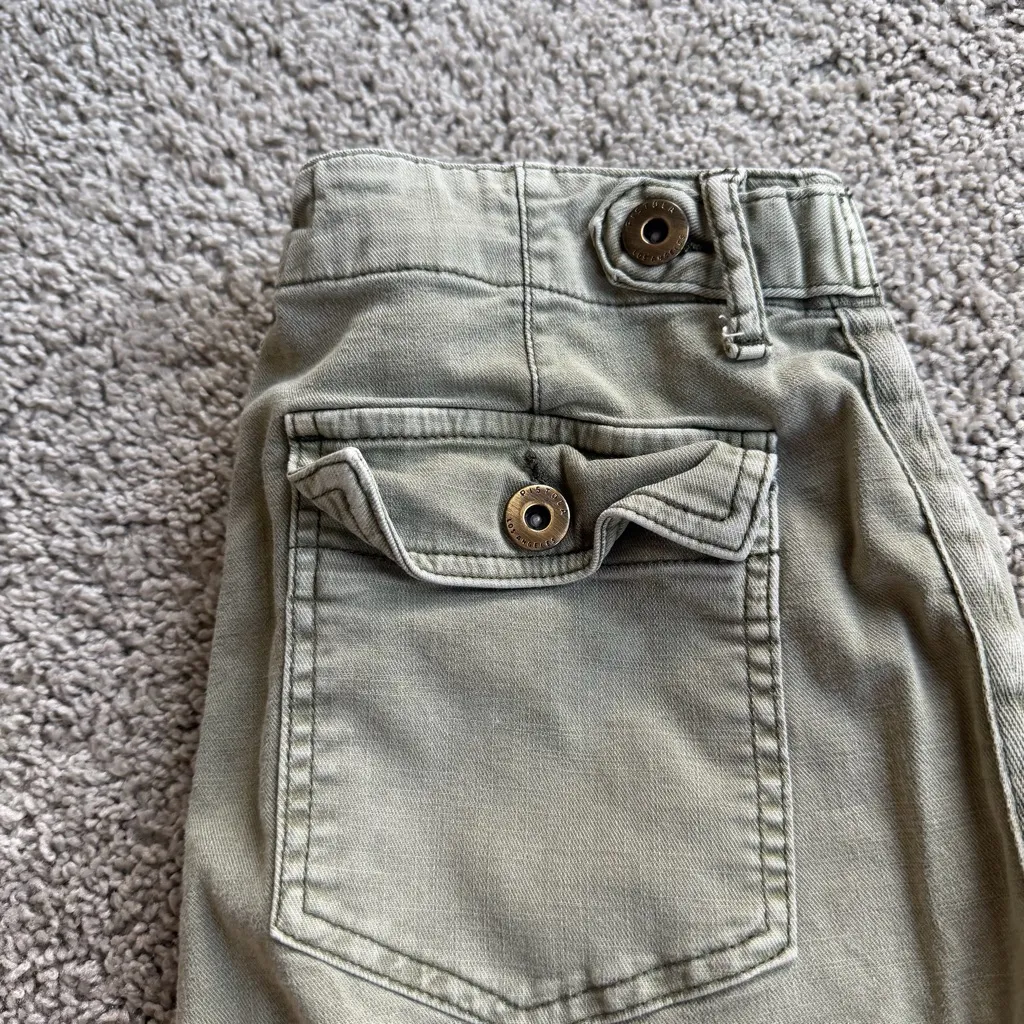 Pistola Green Cropped Cargo Pants Size 27 - Image 2