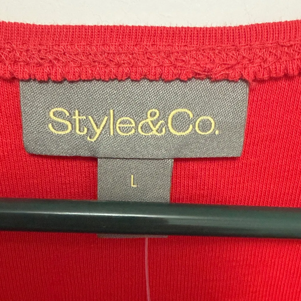Style & Co. Scarlet Red Top - Image 2