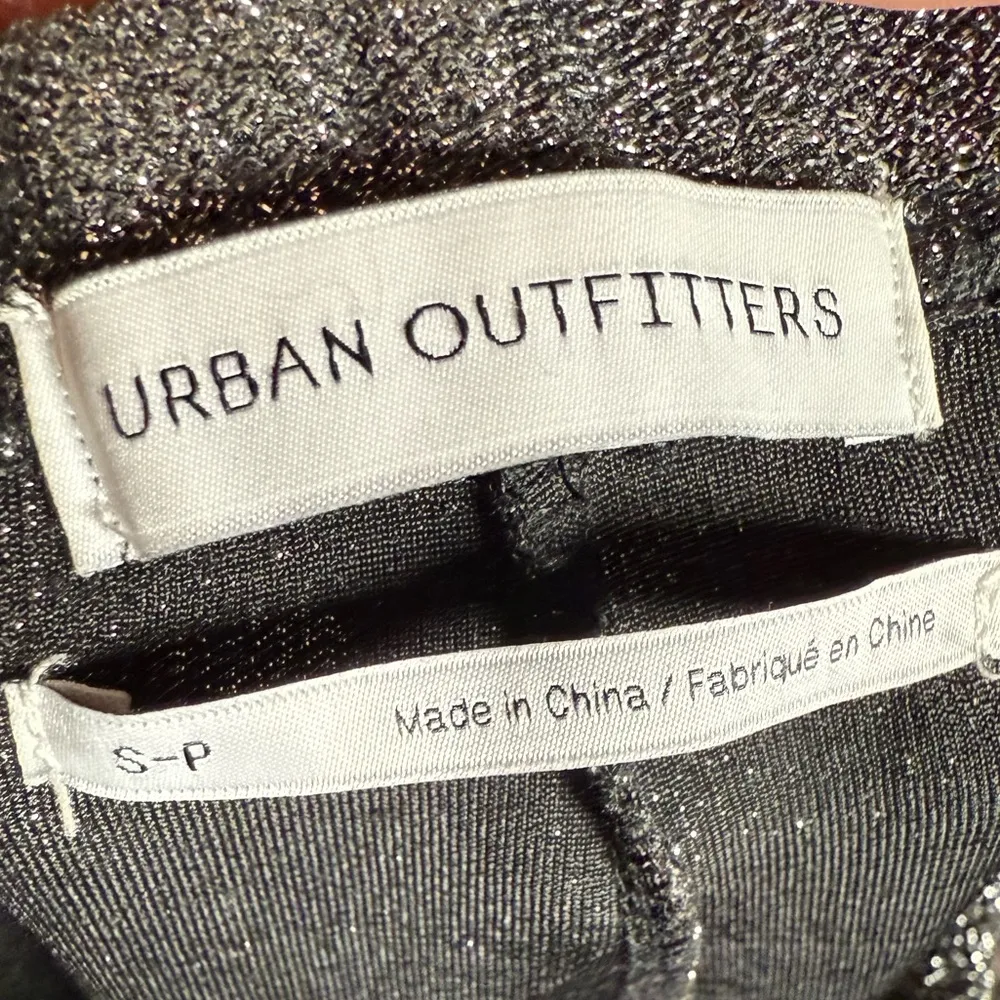 Urban outfitters‎ black metallic sparkly skinny leggings Small - Image 4