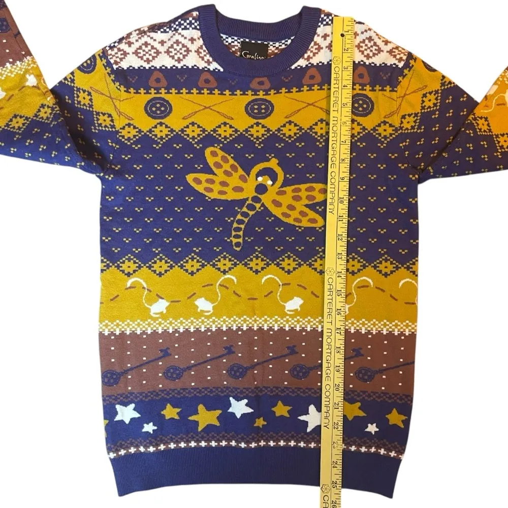 Laika Coraline Sweater Small Dragonfly Clip Holiday Exclusive Long Sleeve EUC - Image 13