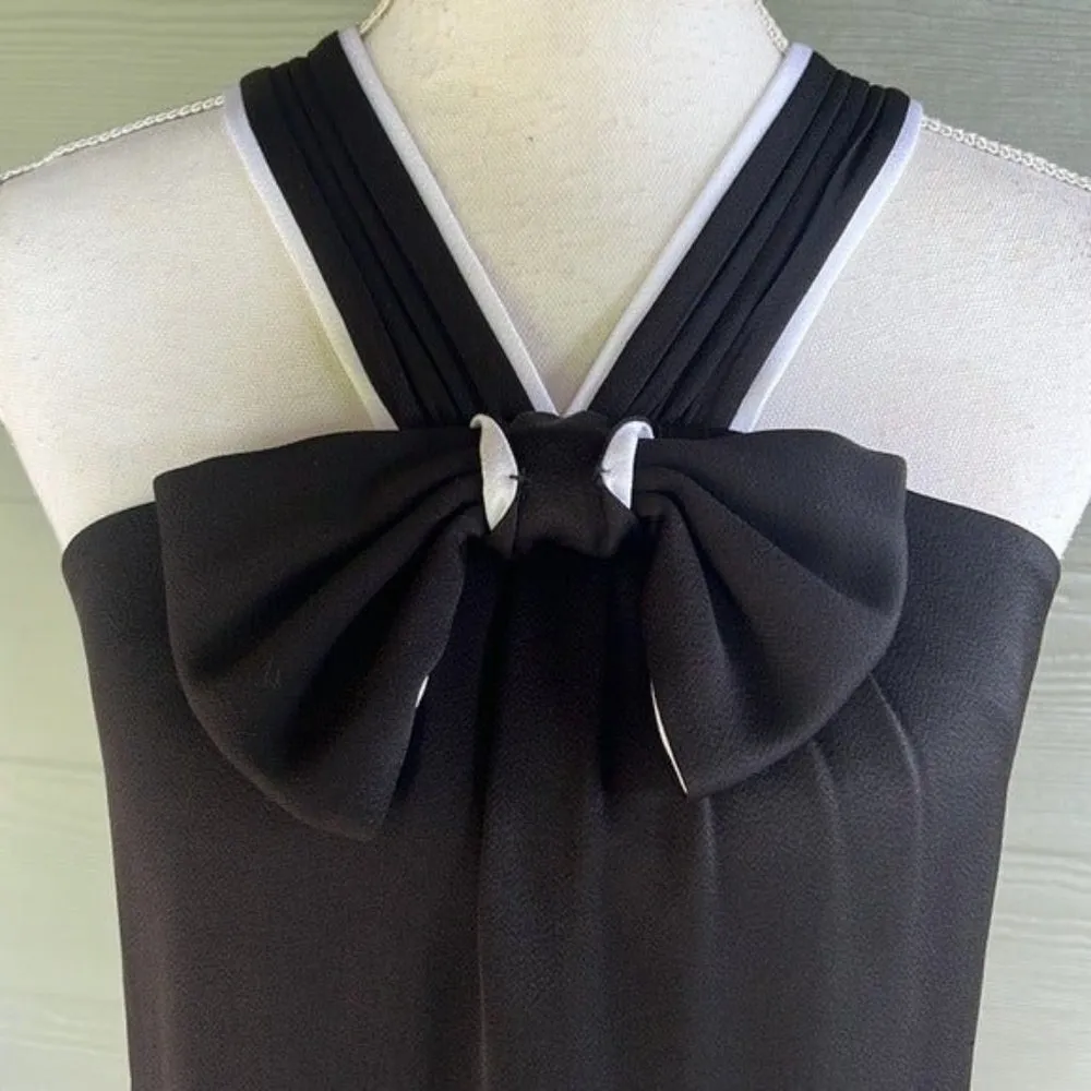 Shoshanna Halter Dress with Bow Detail - Image 2