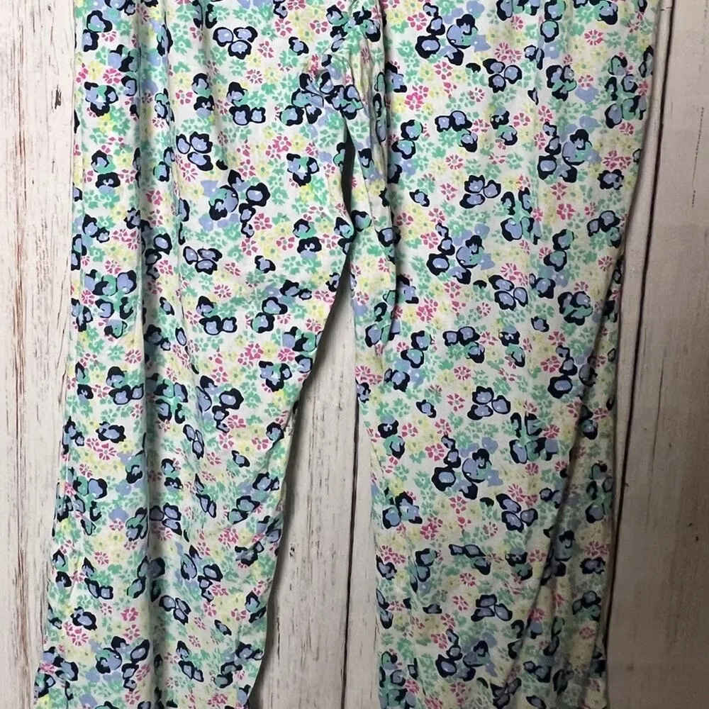 GapBody Women's Floral Soft Drawstring Pajamas Sleep Bottom Sz S - Image 7