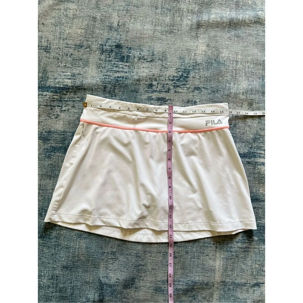 FILA  White Peach Pink Athletic Golf Skort Medium - Image 7