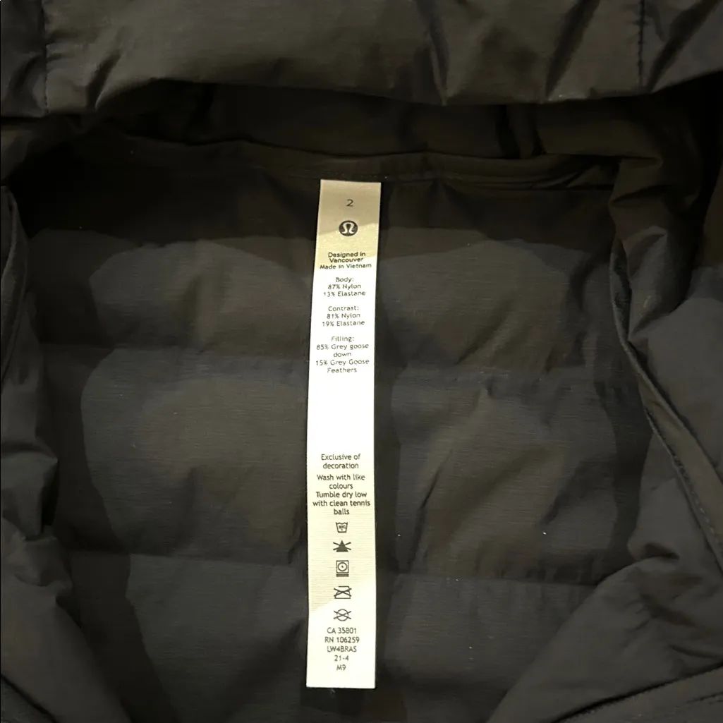 lululemon athletic Black Hooded Vest - Image 2