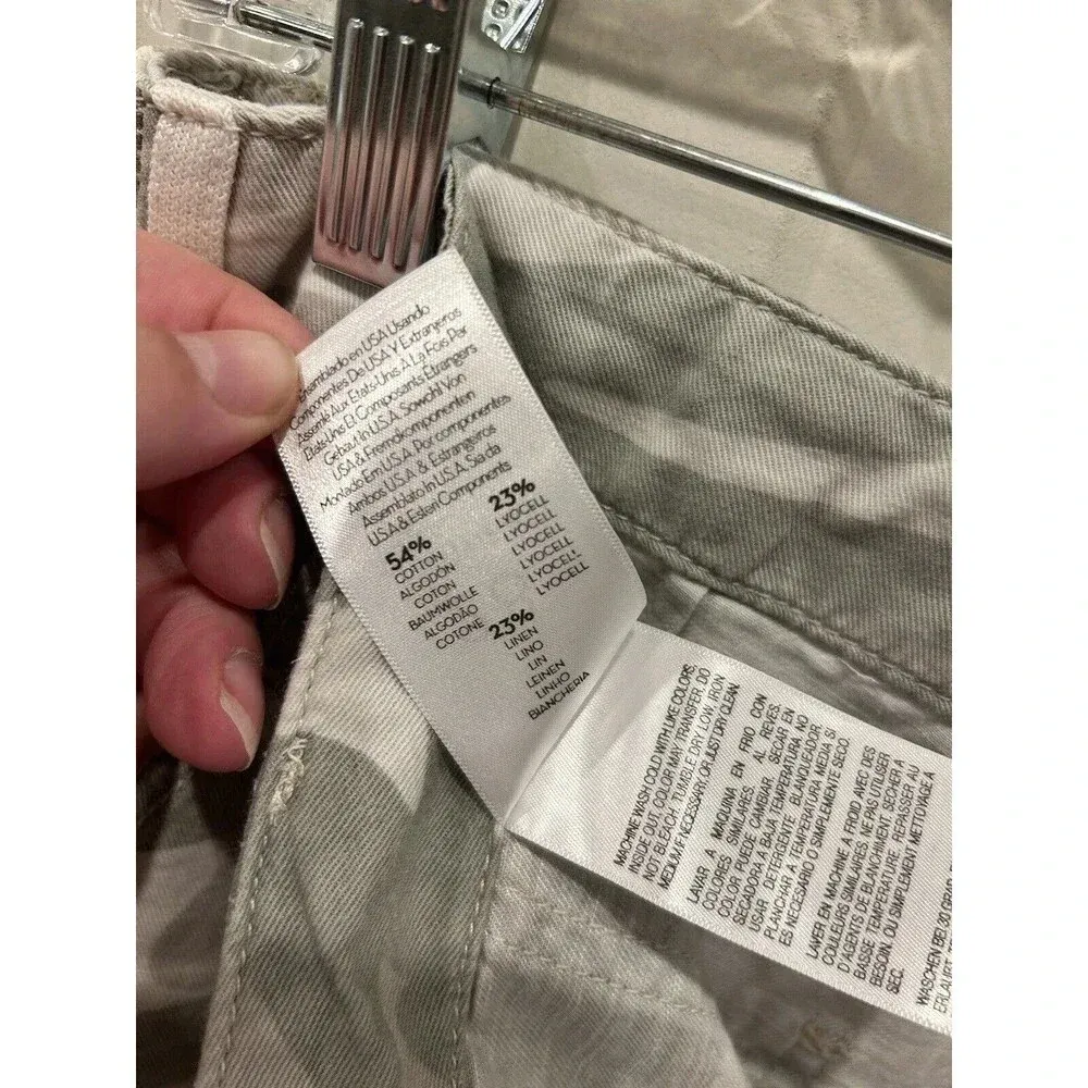 Mother The Shaker Chop Crop Fray Straight Leg Camo Pants Desert Print Size 28‎ - Image 12