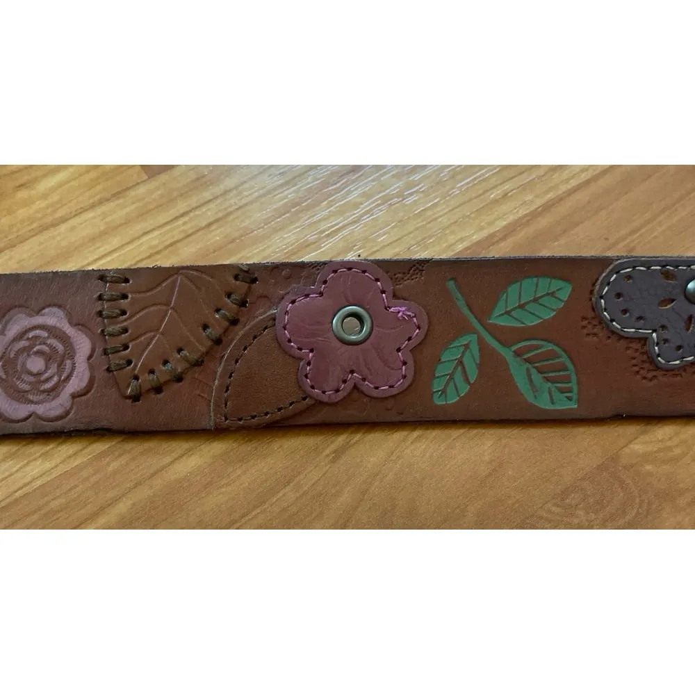 Vintage Leather Fossil‎ Belt - Image 2