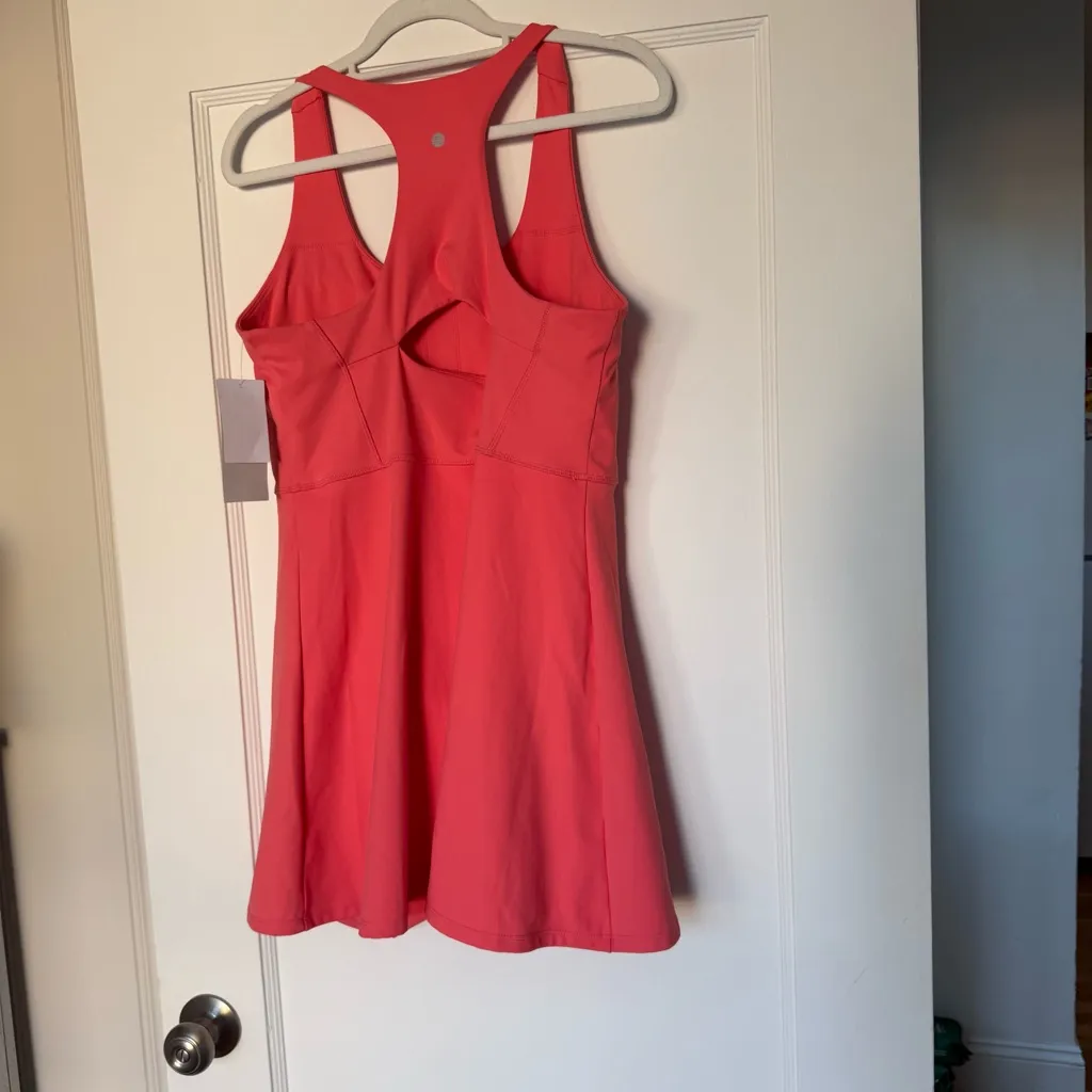 Zella Outscore Racerback Tennis Dress in Coral Sugar Athletic Pickleball Large - Image 8