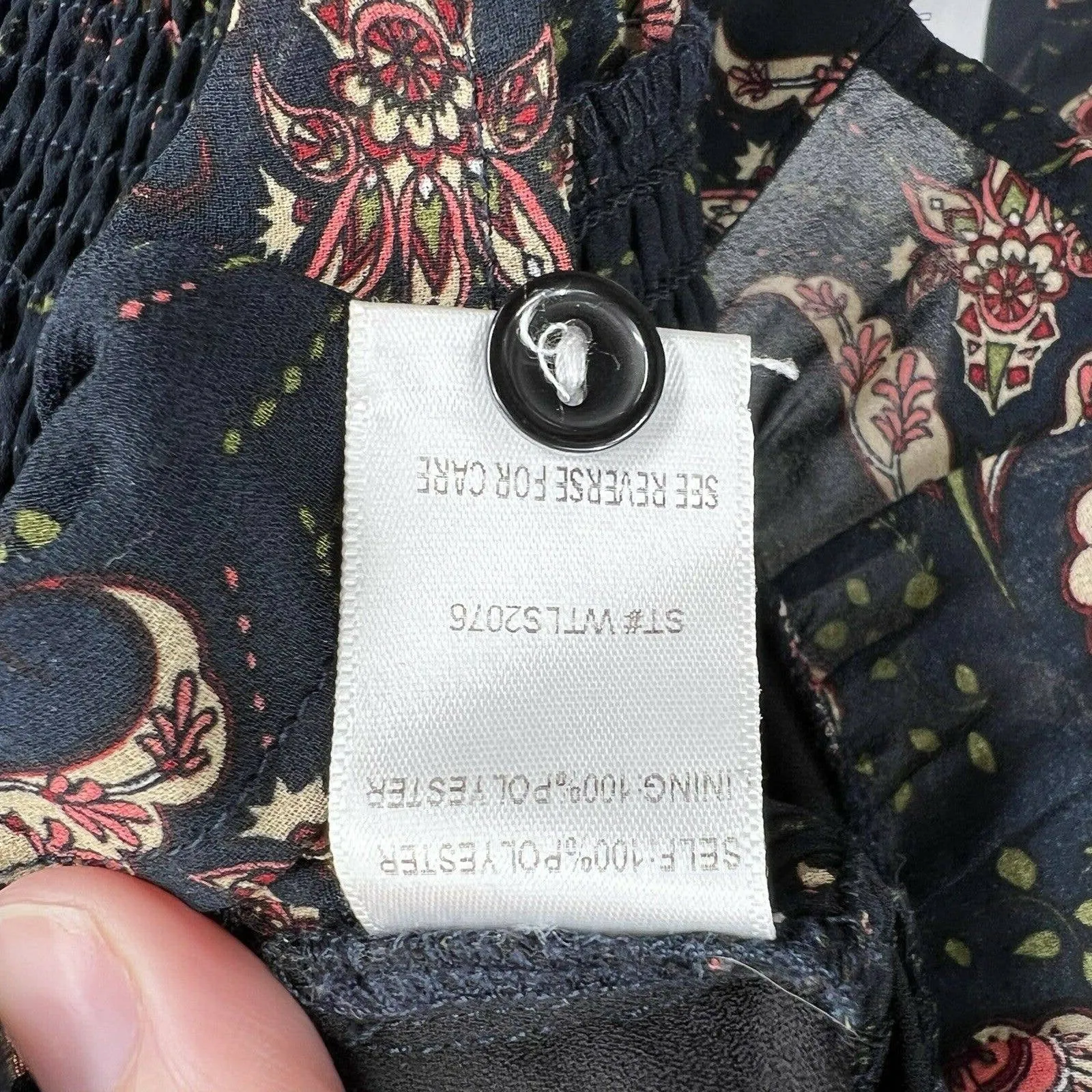 Lost + Wander‎ Blue Floral Crop Size Small - Image 5