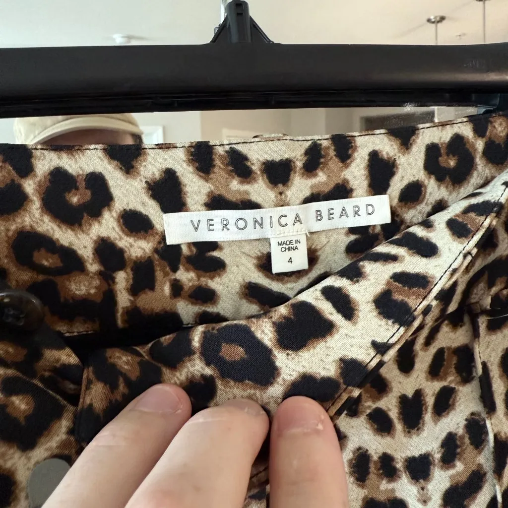 Veronica Beard Leopard Print Pants Size 4 - Image 3