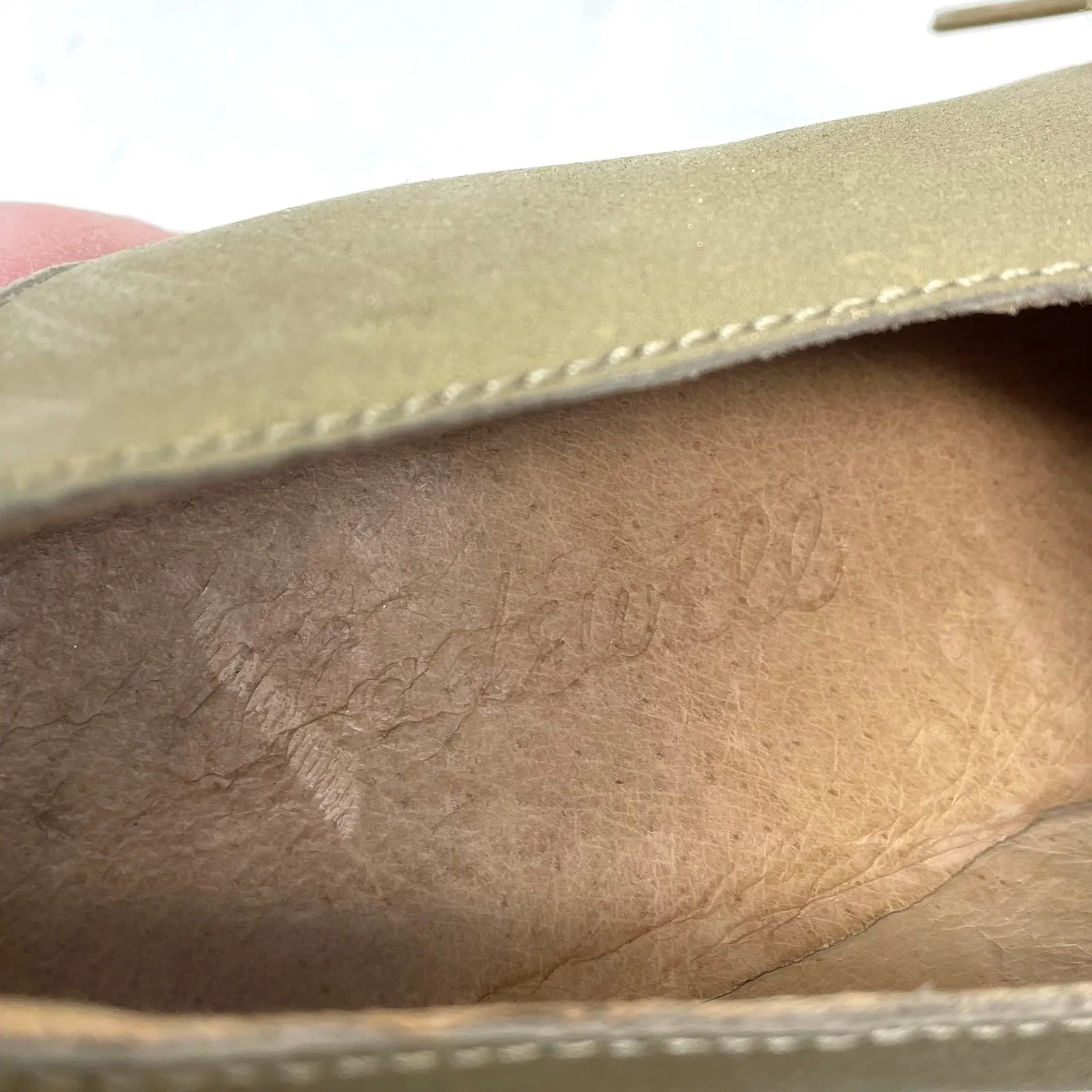 Madewell Frances Light Gold Metallic Leather Lace Up Oxford Shoes Womens 7.5 - Image 13