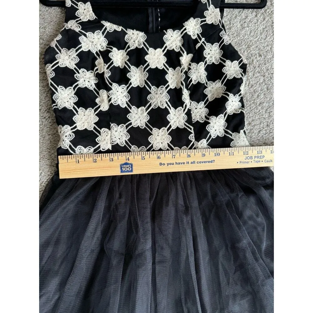 Jun & Ivy Black Tulle Fit & Flare Fairy Grunge Dark Romantic Dress Sz Medium USA - Image 8