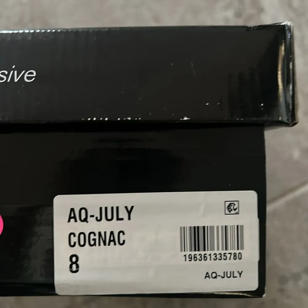 Bloomingdale’s Aqua July Platform Slide Sandals in Cognac, Size 8 New in Box - Image 12