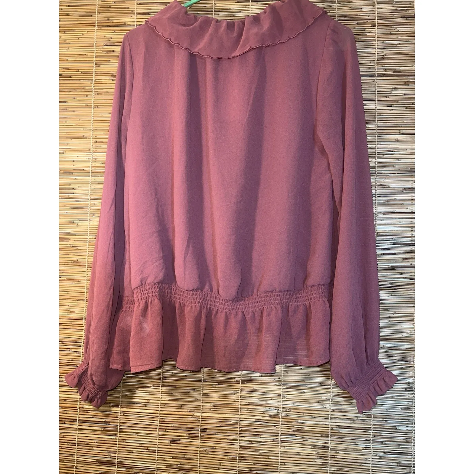 Universal Thread Women's Long Sleeve Blouse‎ SIZE S - Image 9