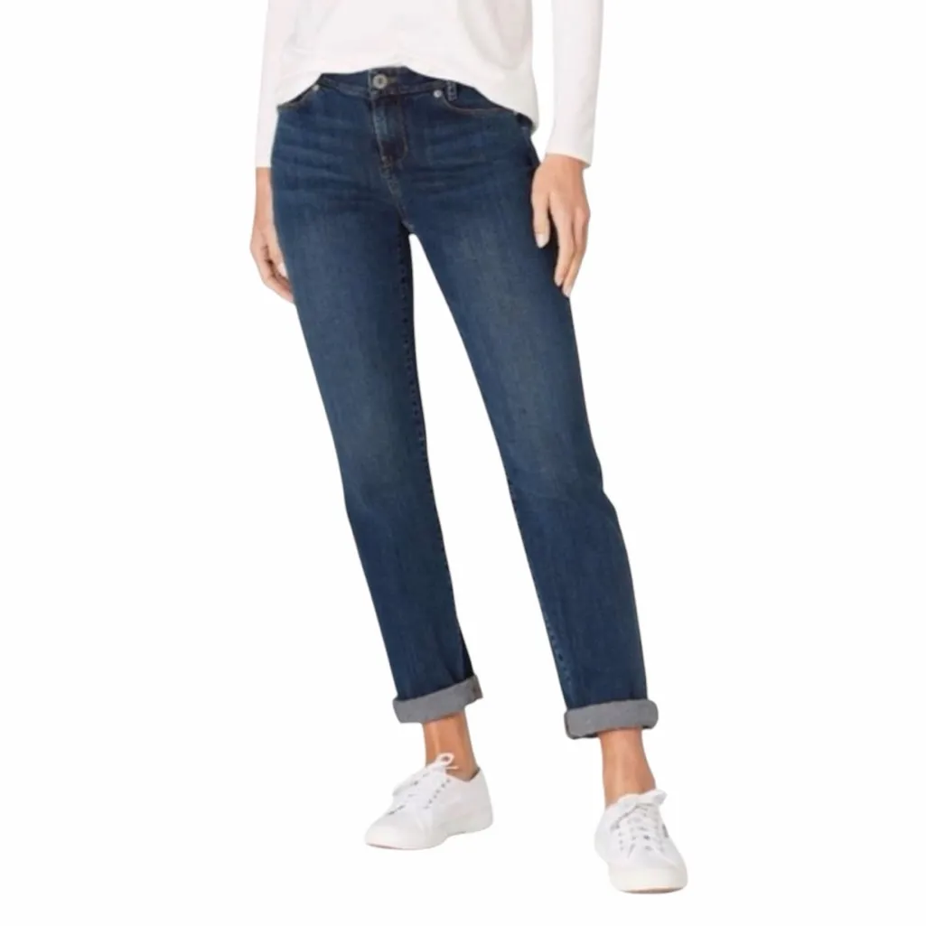 J.Jill Jeans Weekender Straight Leg Mid Rise Medium Wash Women’s Size 16 Tall Blue - Image 11