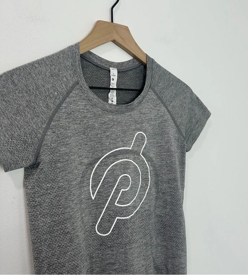 Lululemon x Peloton Swiftly Tech Short Sleeve Crew Gray Heathered size 6 - Image 2