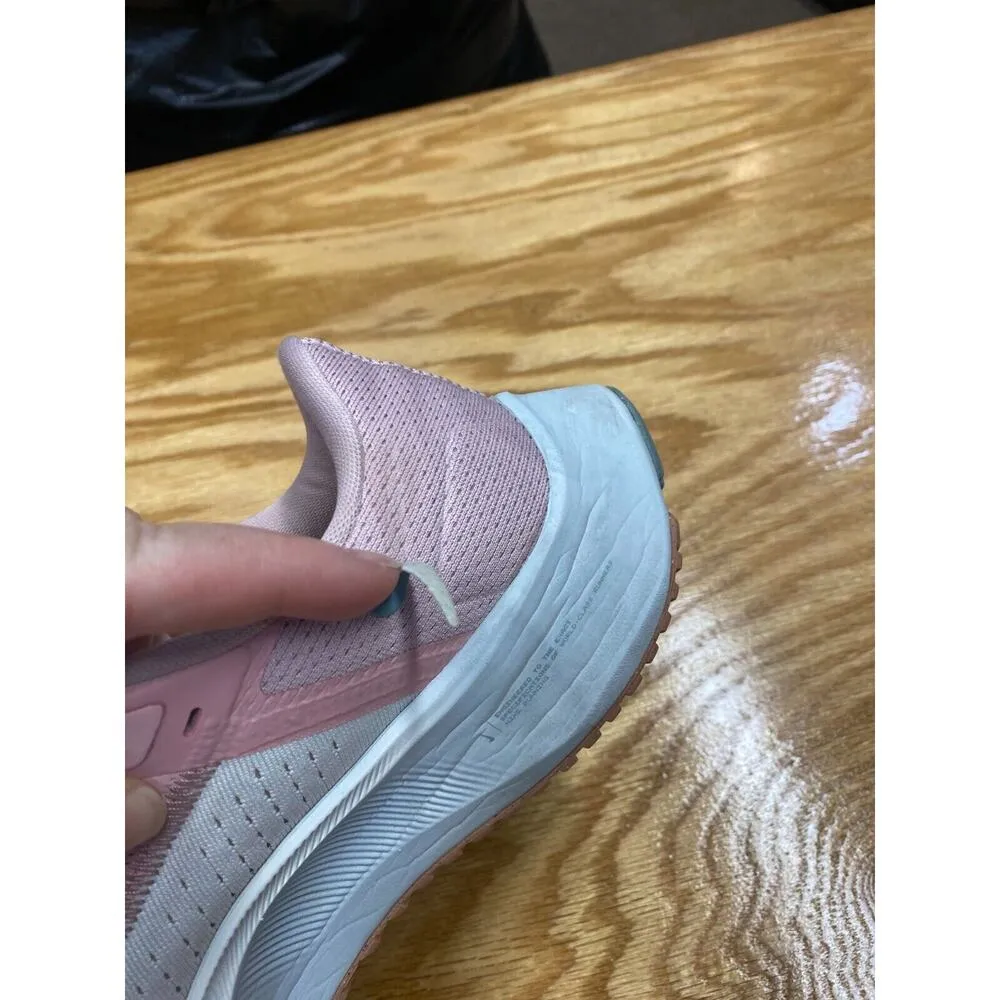 Nike Air Zoom Pegasus 38 Sneaker Women 8 White Pink Running Shoes CW7358-103 S25 - Image 7