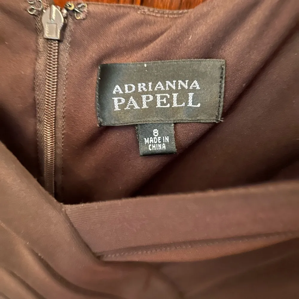 Adrianna Papell Women’s Layered V-Neck Dress Size 8 Excellent Pre-Owned - Image 5