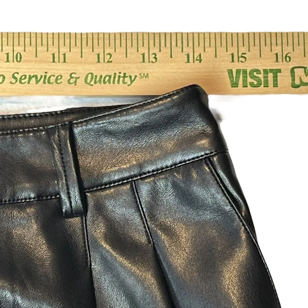 Rails Women's 4/6 Jo Faux Vegan Leather High Waisted‎ Ankle Crop Pleated Pants - Image 9