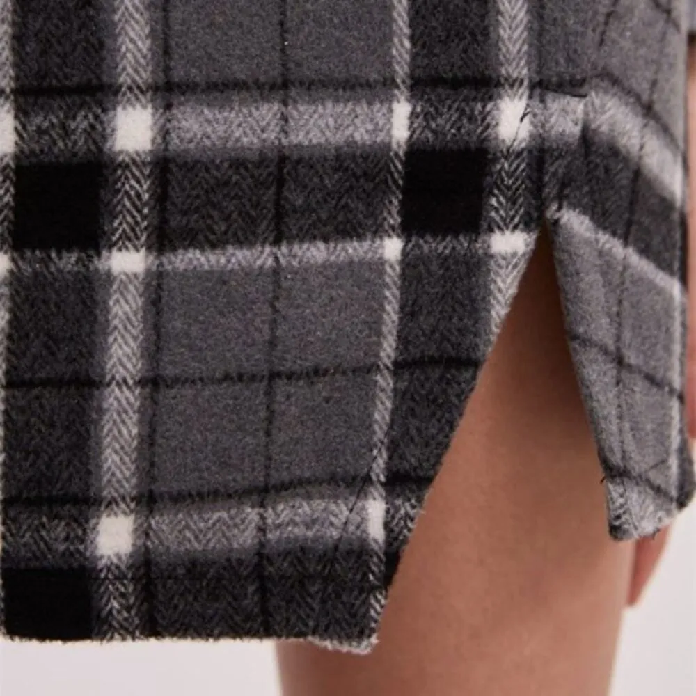 The Fifth Label Treble Check Mini Skirt Grey with Black Size Small NWT - Image 5